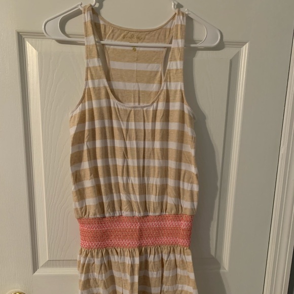 Lilly Pulitzer Tideline Dress Heathered Sand Bar Sandy XS - Picture 3 of 6
